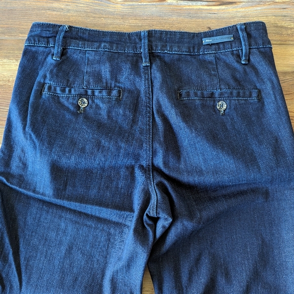 Pilcro and the Letterpress Dark Denim Cropped Flared Slim Jeans Size 29 - Picture 5 of 14